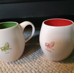 Rae Dunn Sit And Dream mug set